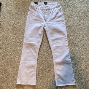 Jcrew white Flare midrise jeans